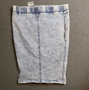 Boom Boom Jeans Acid Wash  Denim Pencil Skirt Large 80s Rocker Vibe
